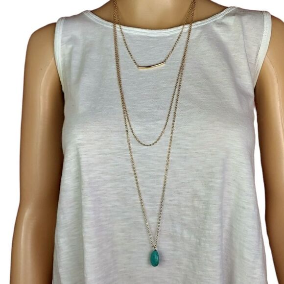 Fashion statement necklace, triple strand, cascading Kama. - Picture 1 of 4